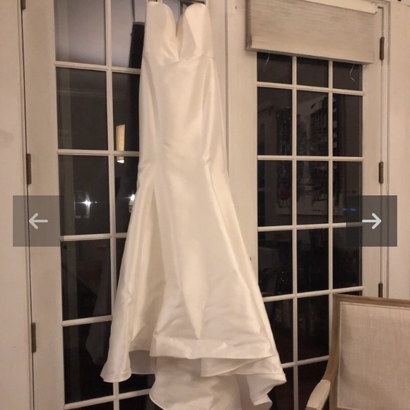 Kenneth Pool/Amsale Ivory strapless Wedding Gown - Picture 5 of 5